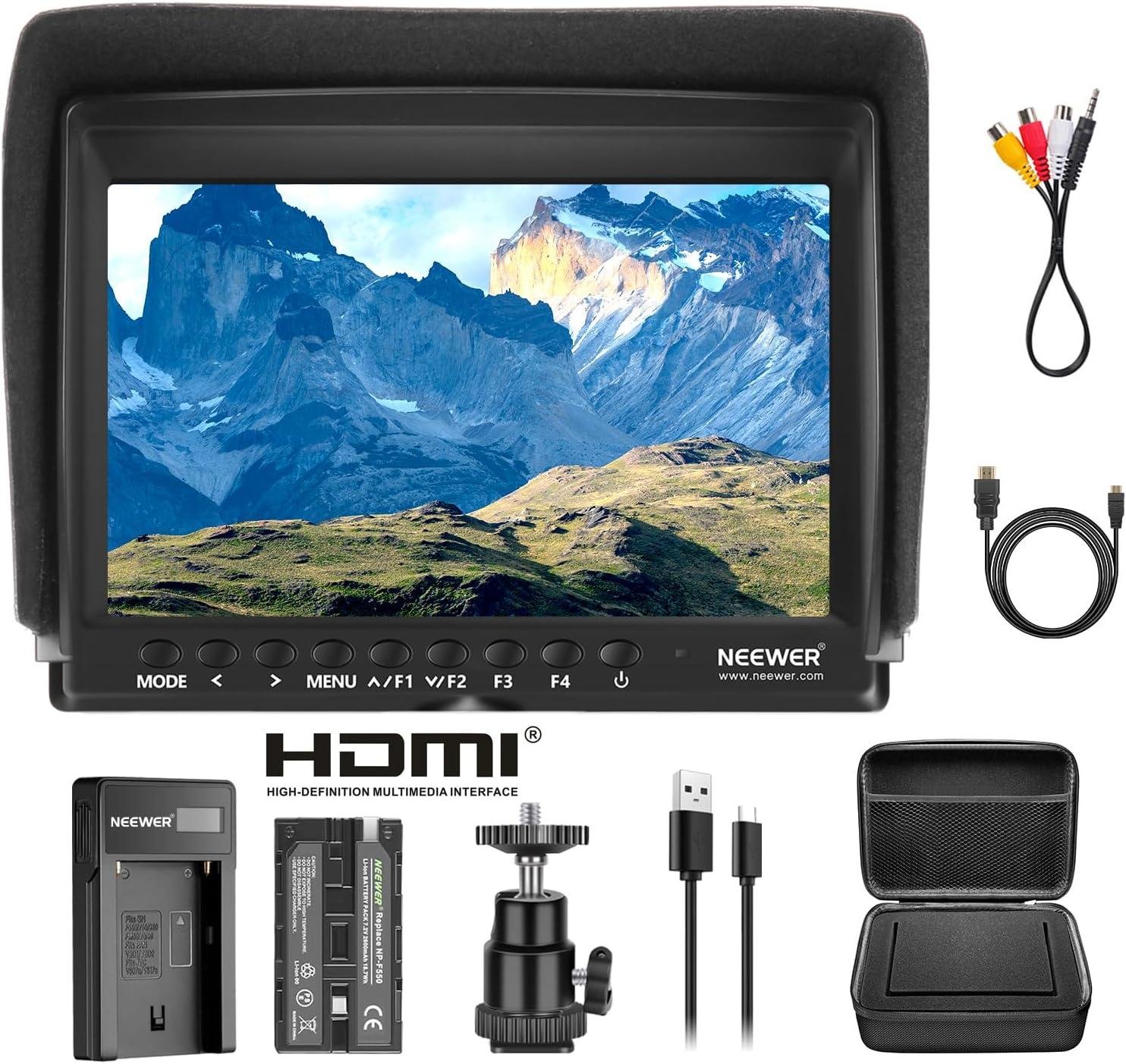 <strong>«Los Mejores ⁢Monitores de Campo y Lupas para Videografía‍ en 2023»</strong>«></p>
<p>¡Descubre el monitor de campo ⁤ideal para tus proyectos de video con el NEEWER F100! 🎥 Con una pantalla ⁣IPS de⁢ <a href=